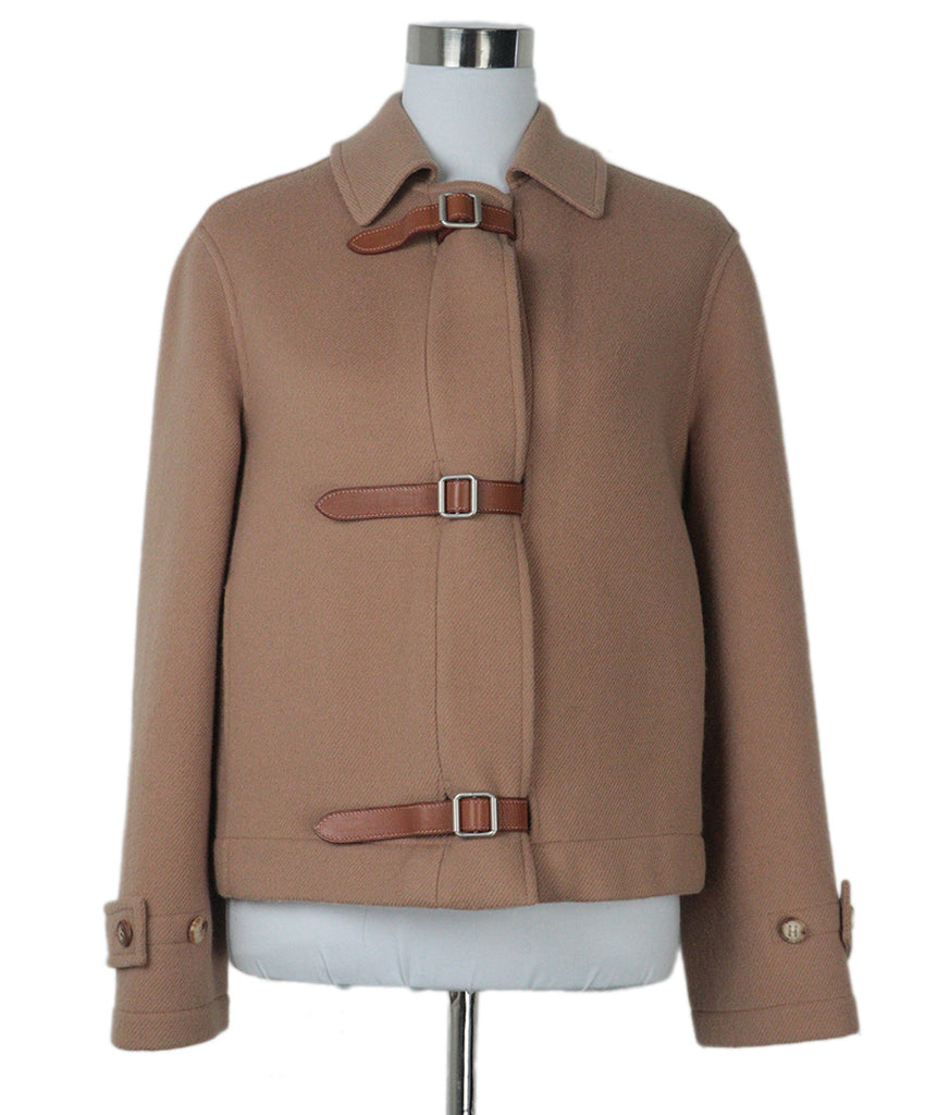 Hermes Tan Wool & Cashmere Jacket 