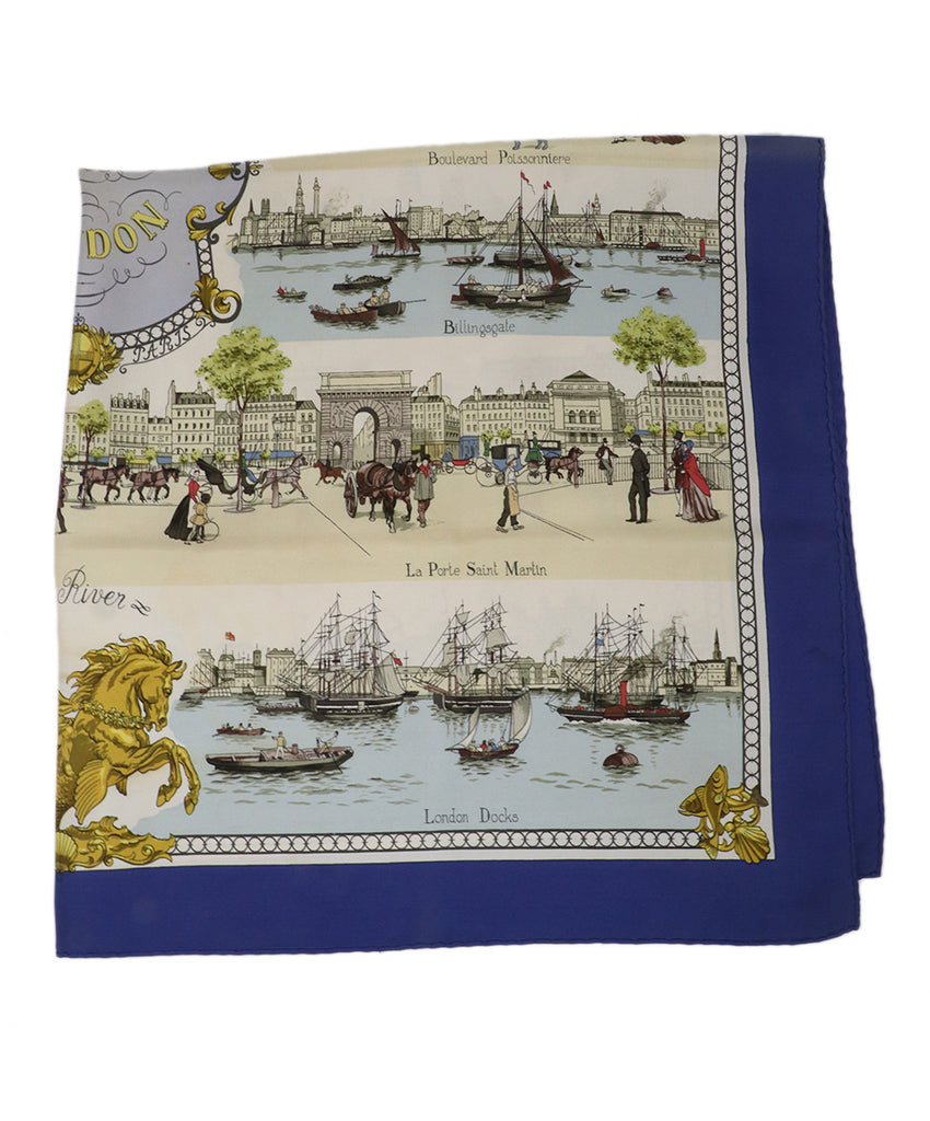 Hermes The River Print Scarf 1