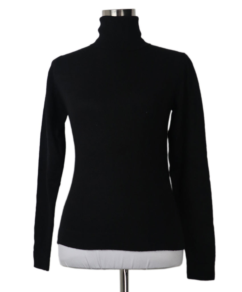 Hermes Black Cashmere Turtleneck 