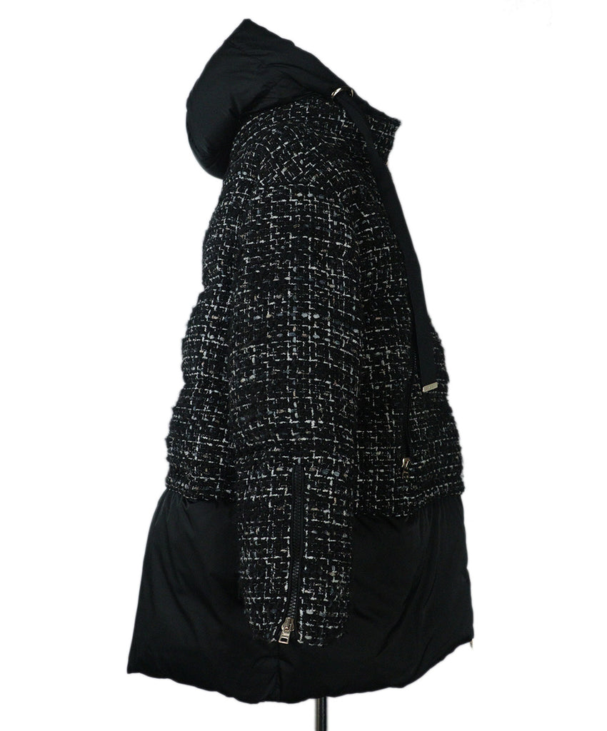 Herno B&W Tweed Down Coat 1