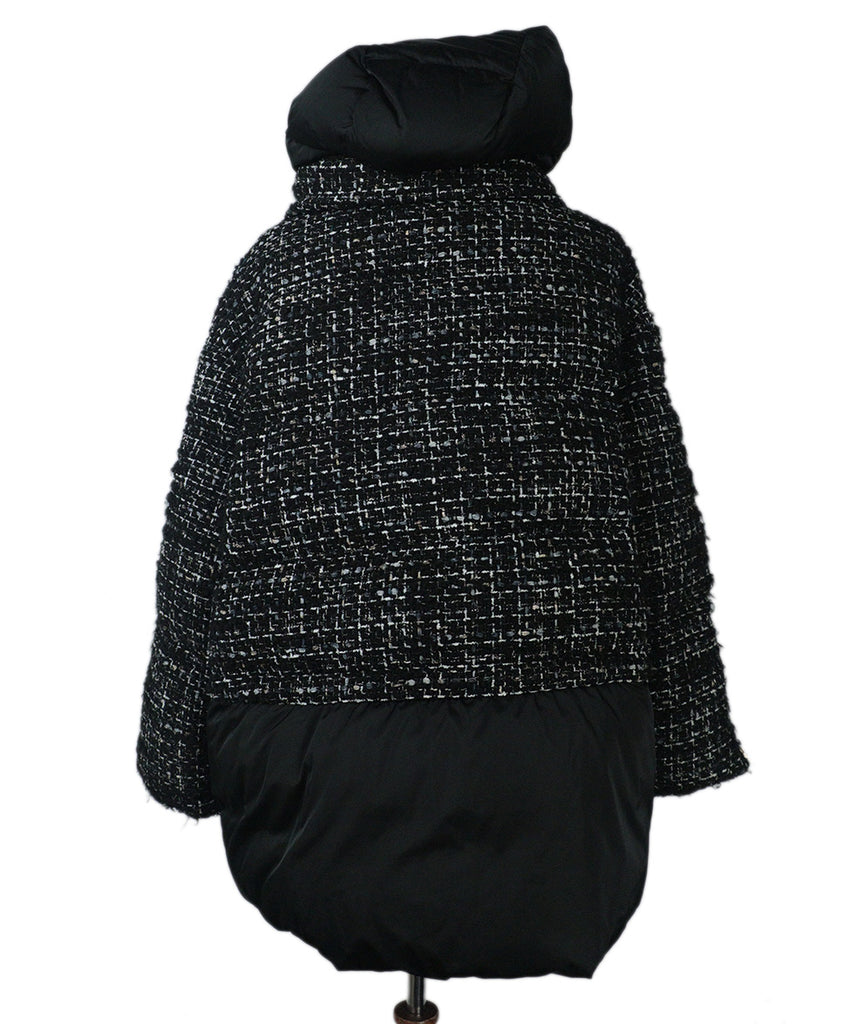 Herno B&W Tweed Down Coat 2