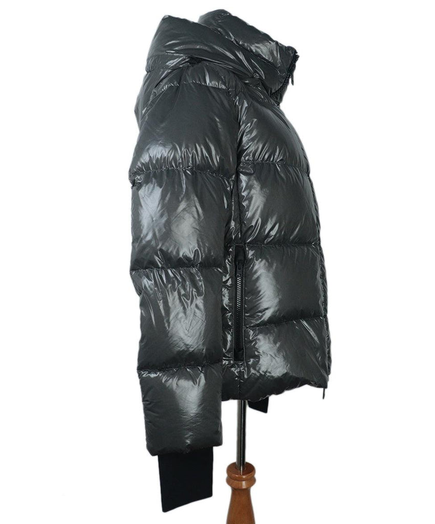 Herno Grey Glossy Puffer Coat 1