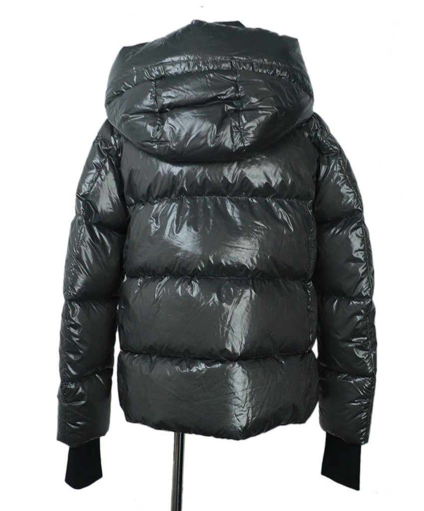 Herno Grey Glossy Puffer Coat 2