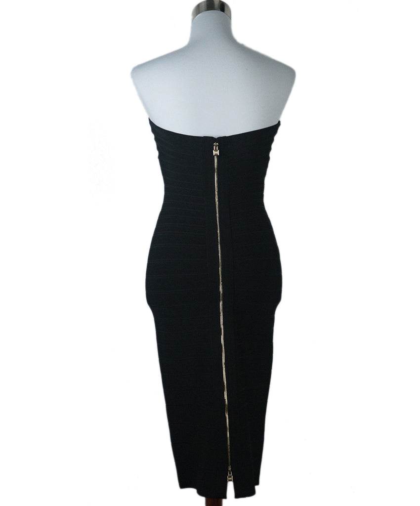 Herve Leger Black Strapless Dress 2