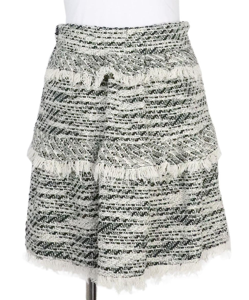 IRO Black & Ivory Knit Skirt sz 2 - Michael's Consignment NYC