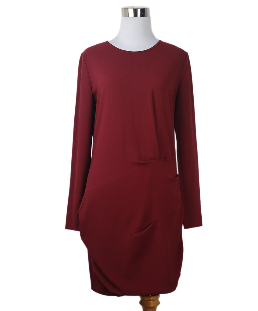 IRO Burgundy Silk Dress 