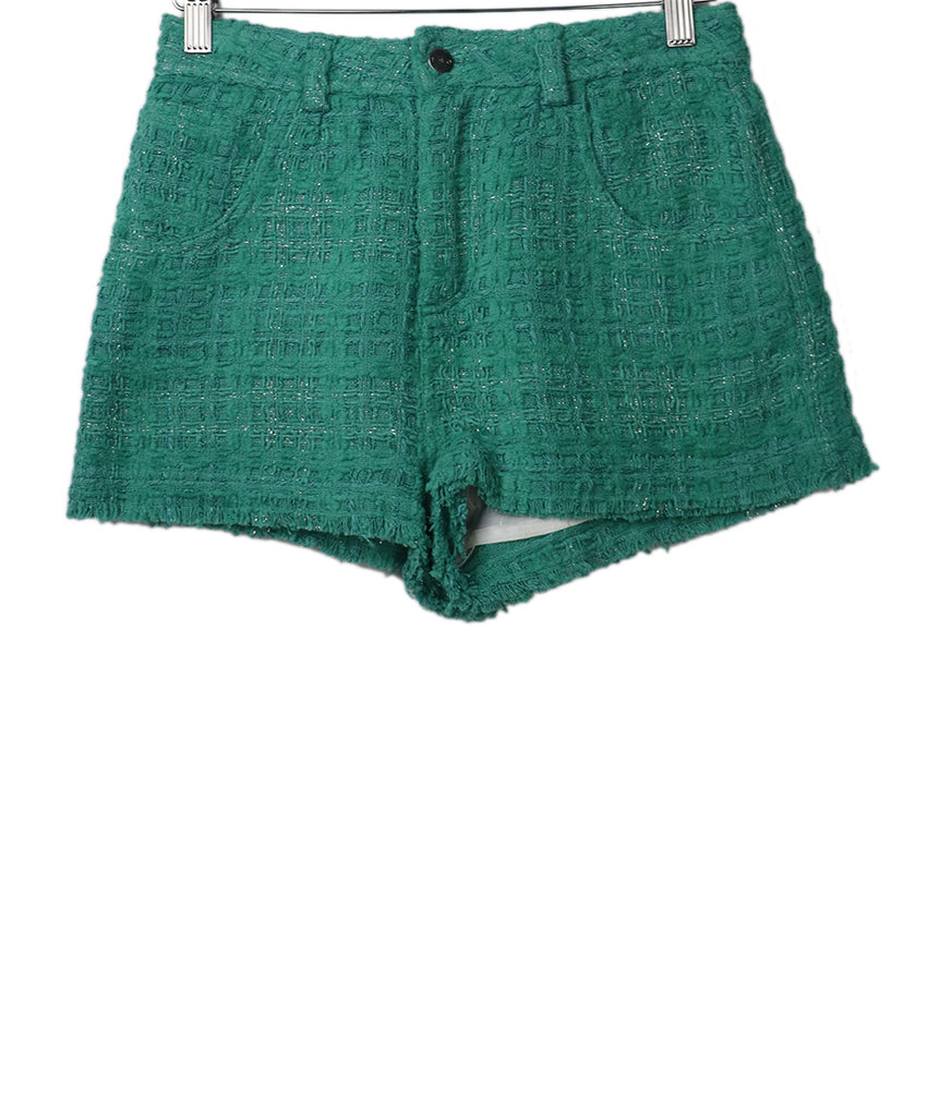 IRO Green Tweed Shorts 