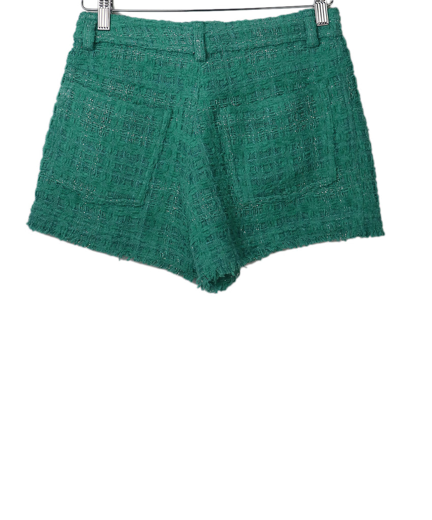 IRO Green Tweed Shorts 1