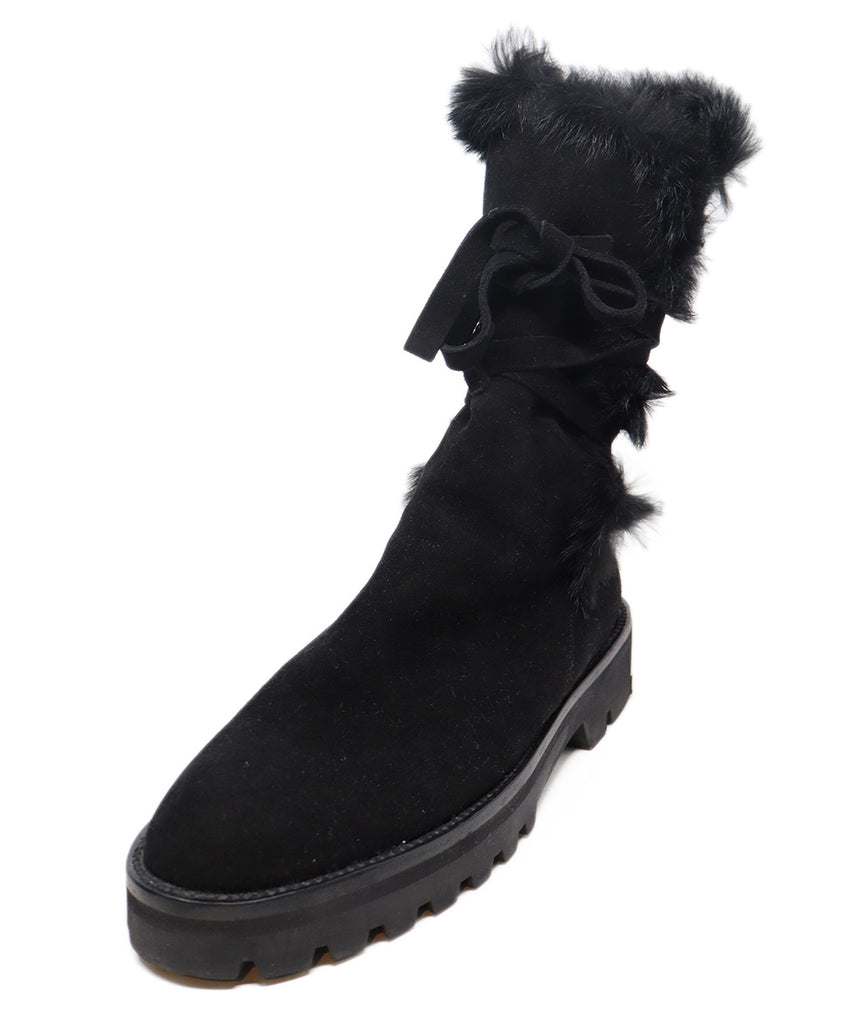 Ilga Black Suede & Fur Boots 