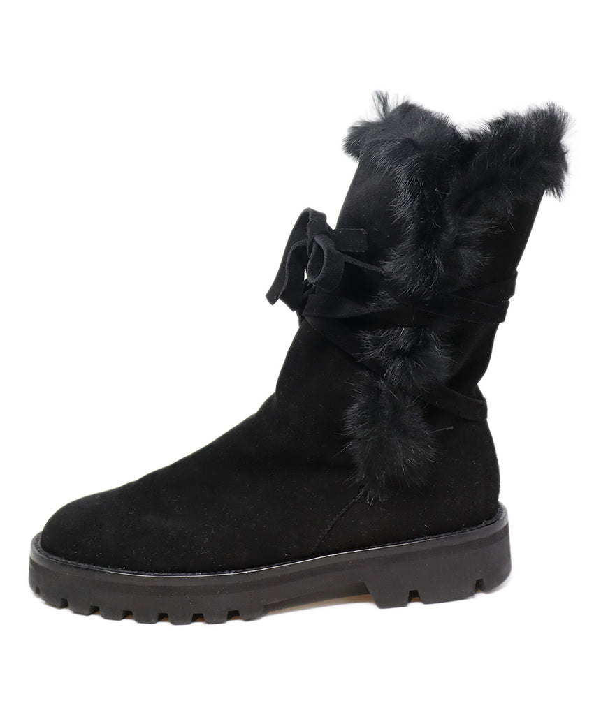 Ilga Black Suede & Fur Boots 1