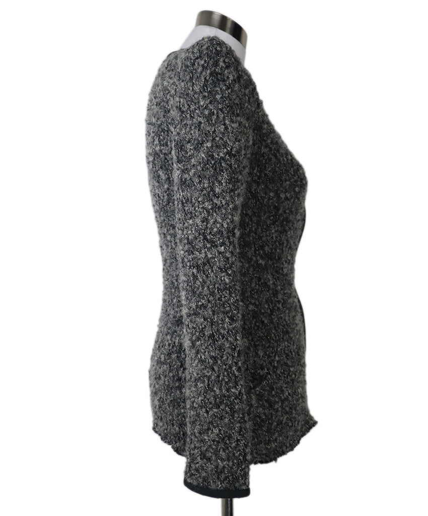 Isabel Marant Grey & Black Wool Cardigan 1