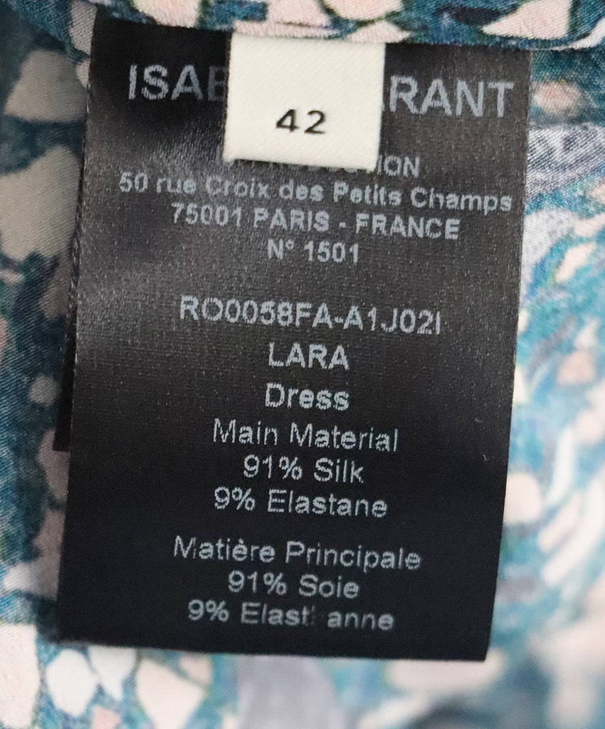 Isabel Marant Teal Print Dress 4