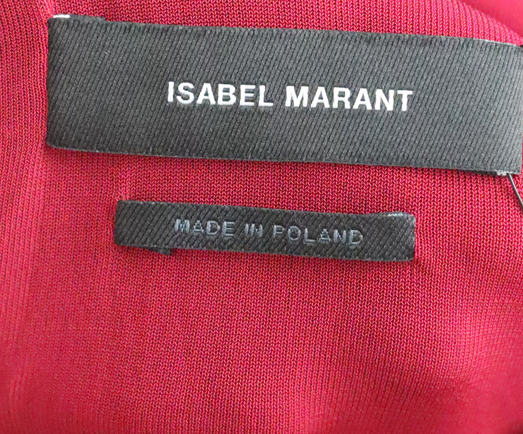 Isabel Marant Raspberry Red Dress 3