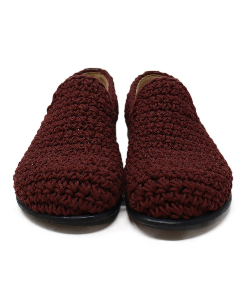 JW Anderson Burgundy Knit Shoes 3