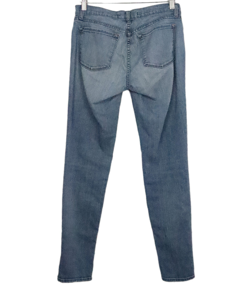 J Brand Blue Denim Distressed Pants 1