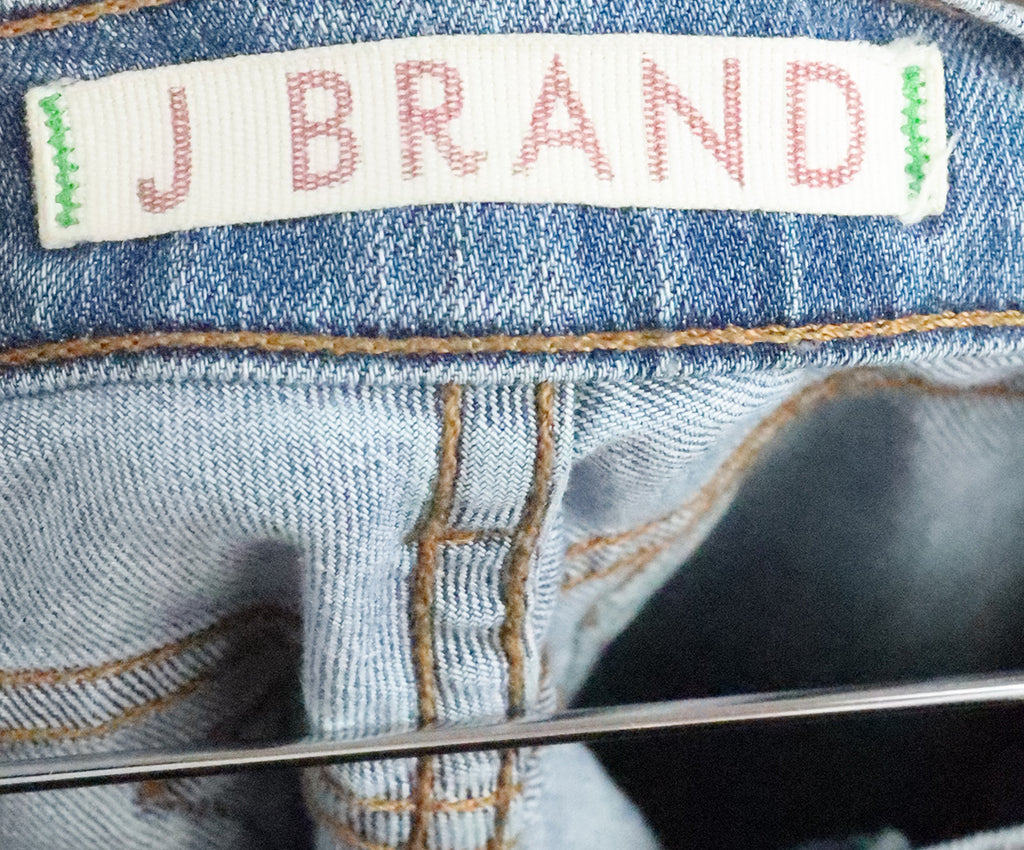 J Brand Blue Denim Distressed Pants 2