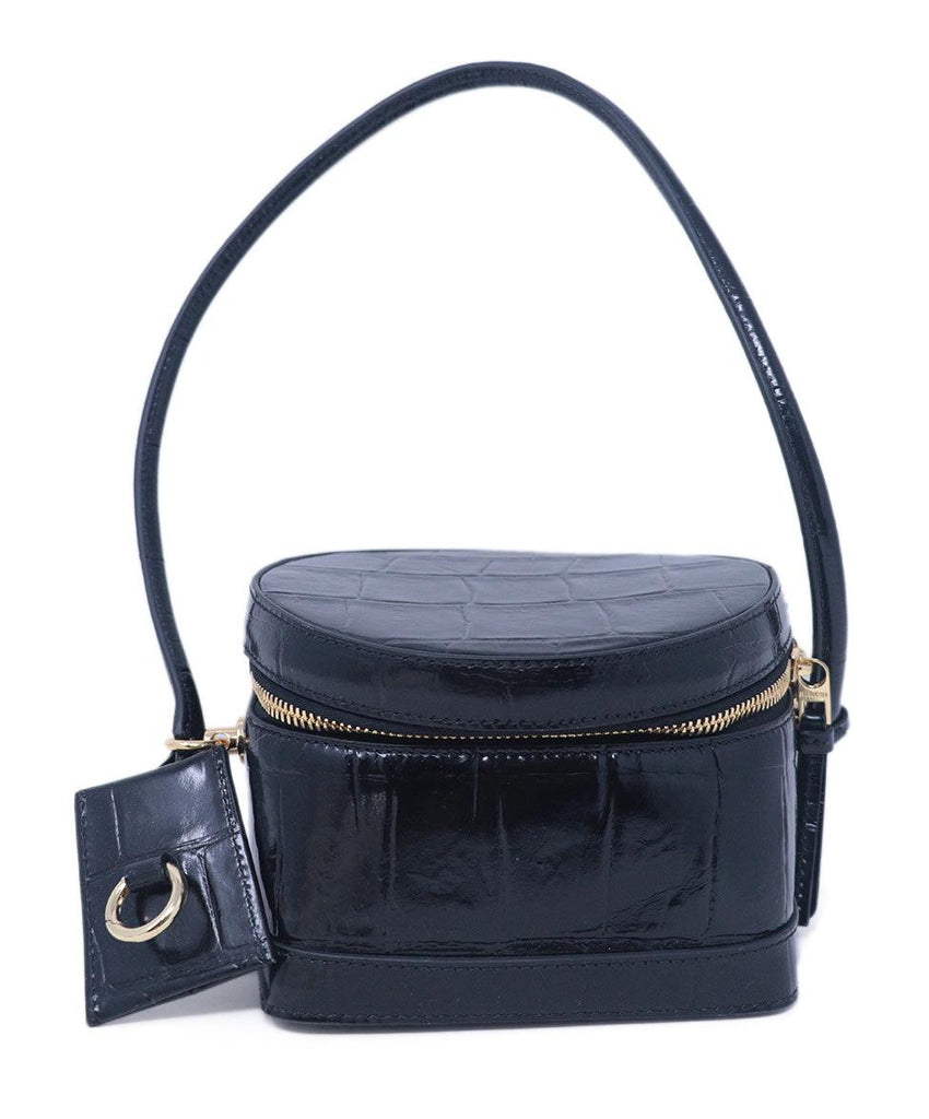 Jacquemus Black Pressed Leather Shoulder Bag 2