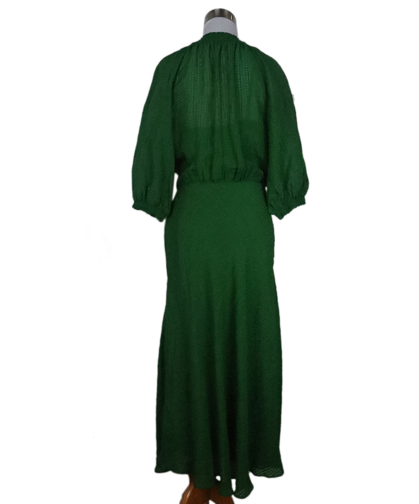 Jigsaw Green Silk & Linen Dress 2