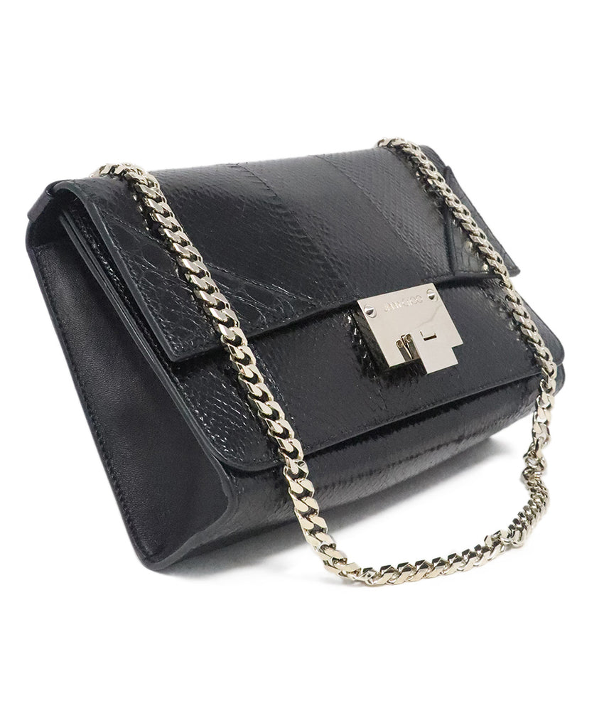 Jimmy Choo Black Leather Shoulder Bag 1