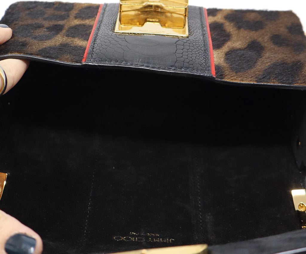 Jimmy Choo Animal Print & Leather Crossbody Bag 5