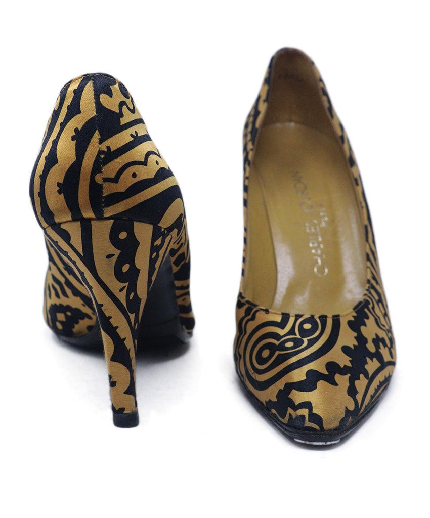 Charles Jourdan Vintage Black & Gold Heels 2