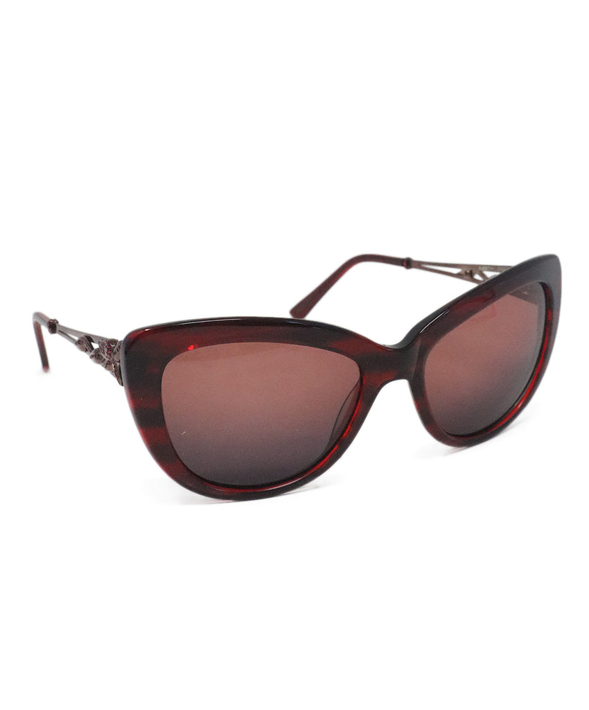 Judith Leiber Burgundy Sunglasses 