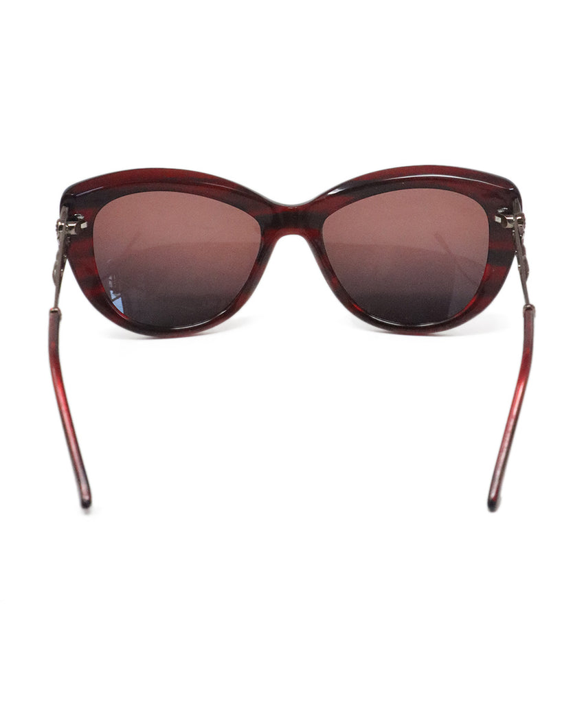 Judith Leiber Burgundy Sunglasses 3