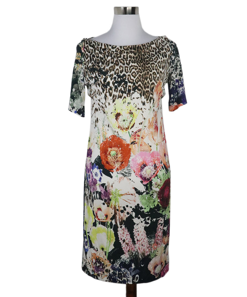 Justcavalli Multicolor Print Dress 