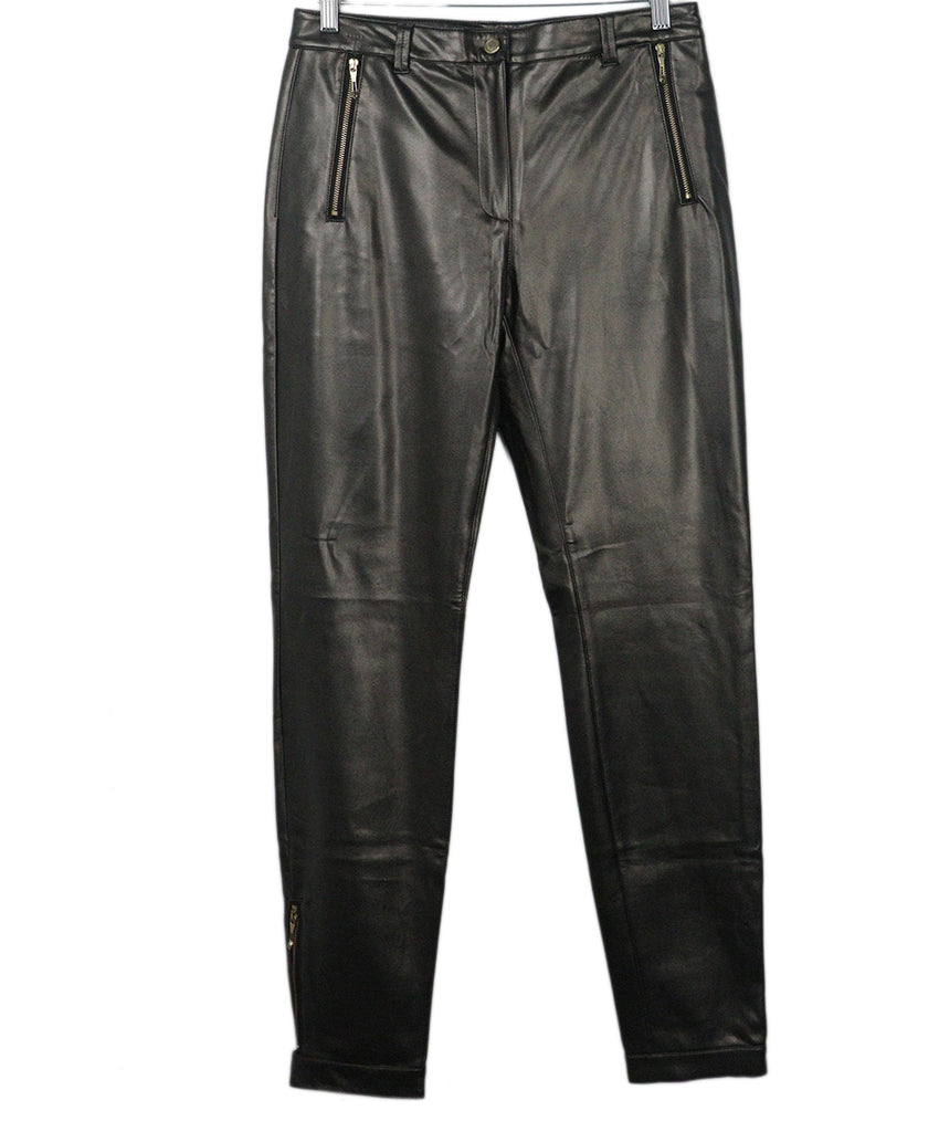 Justcavalli Pewter Metallic Trim Pants 