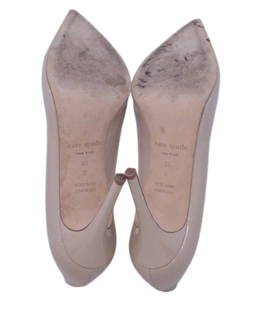 Kate Spade Beige & Patent Leather Heels 4