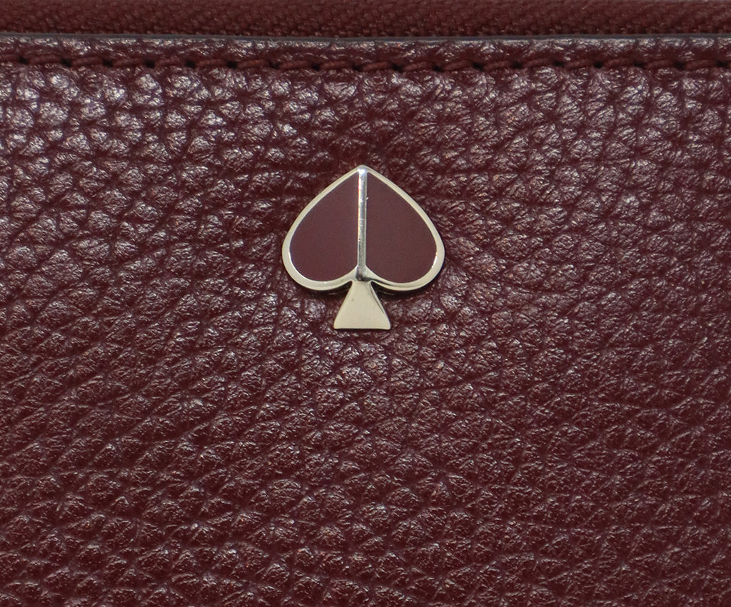 Kate Spade Burgundy Leather Wallet 7