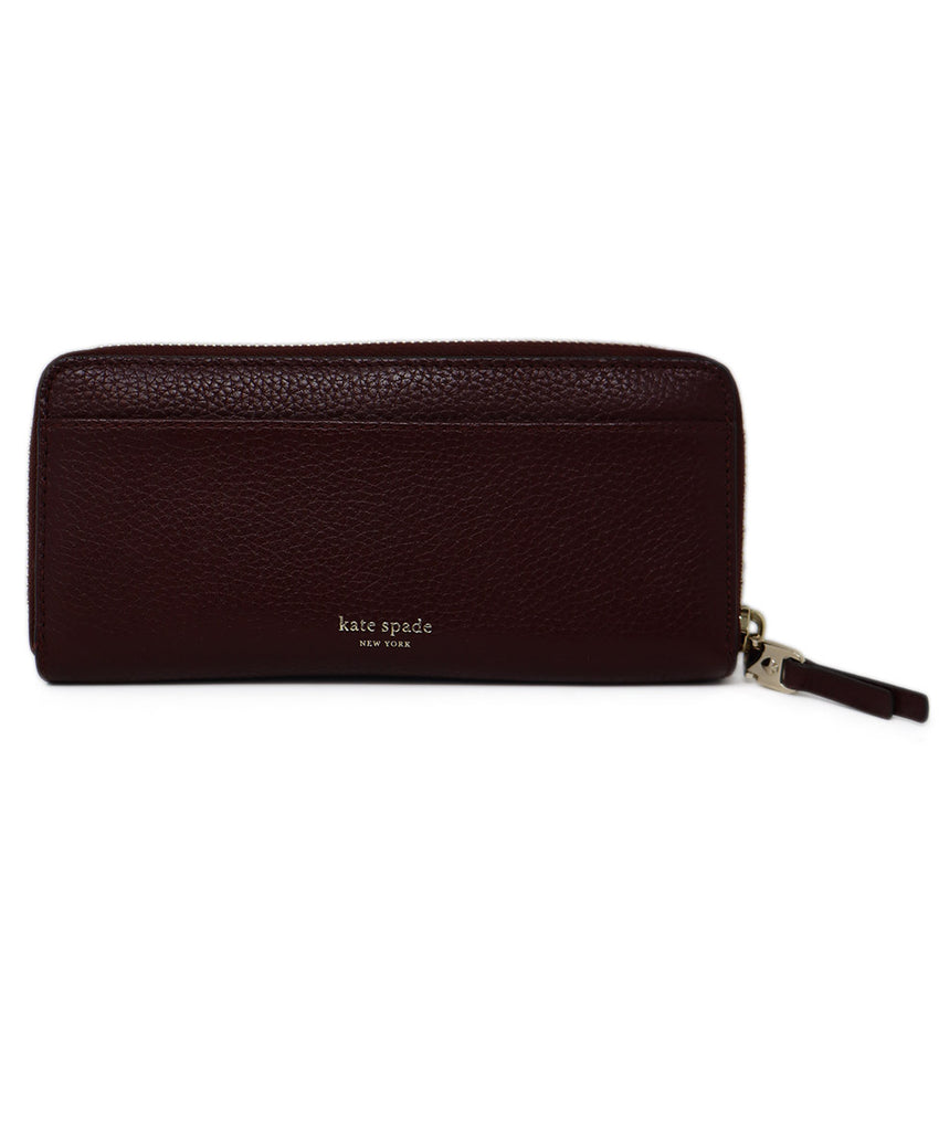 Kate Spade Burgundy Leather Wallet 2