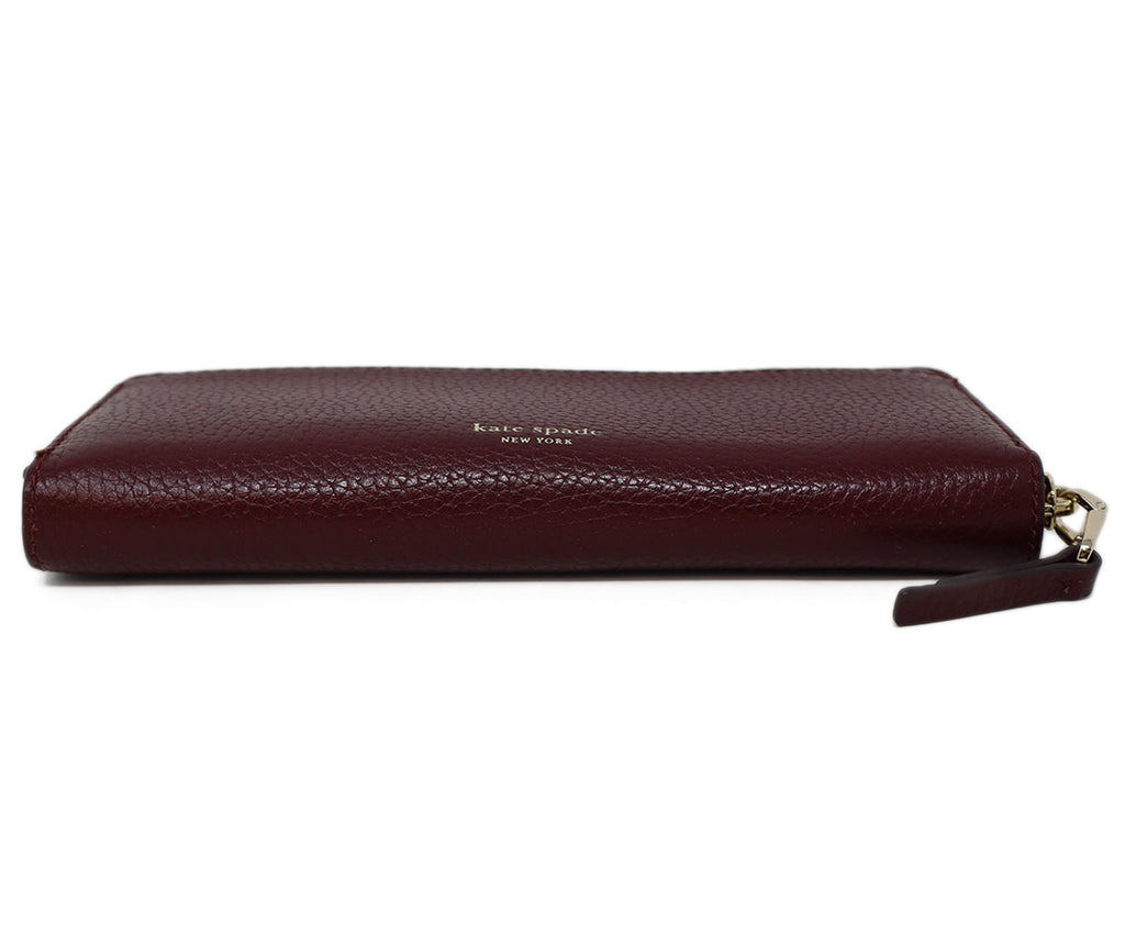 Kate Spade Burgundy Leather Wallet 3