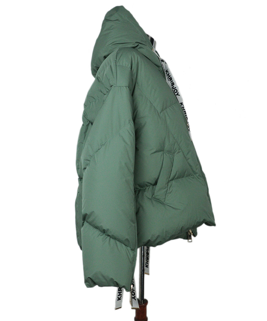 Khrisjoy Sage Green Puffer Coat 1