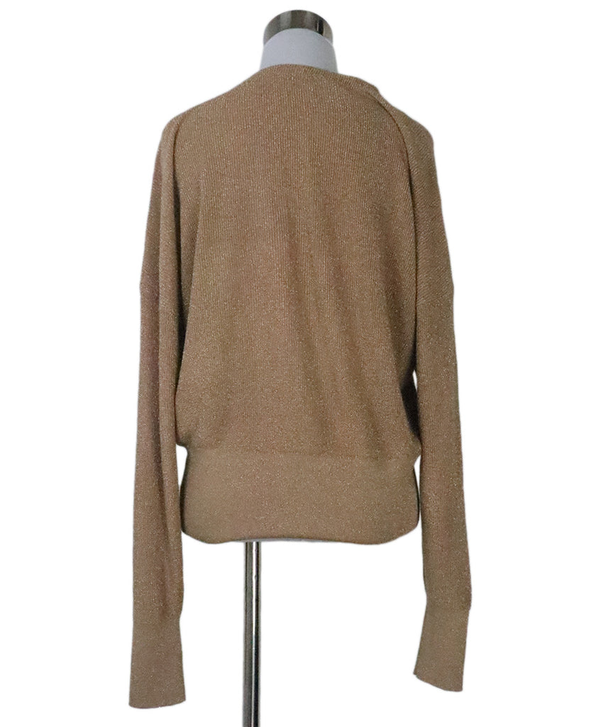 L'Agence Gold V-Neck Sweater 2