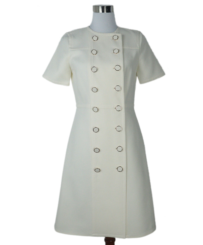 Lafayette Ivory Wool & Silk Dress 