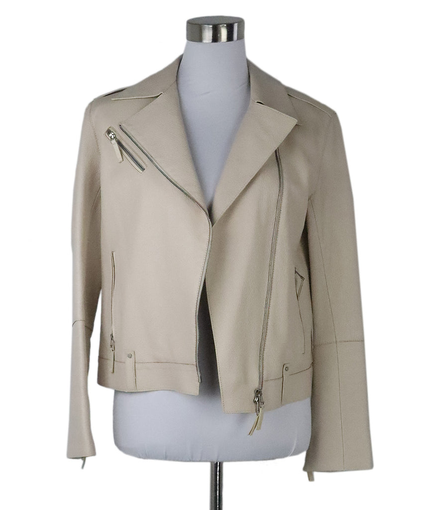 Lafayette Beige Leather Jacket 