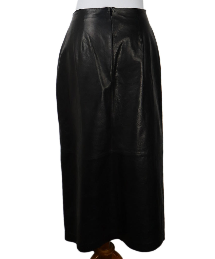 Lafayette Black Leather Skirt 2