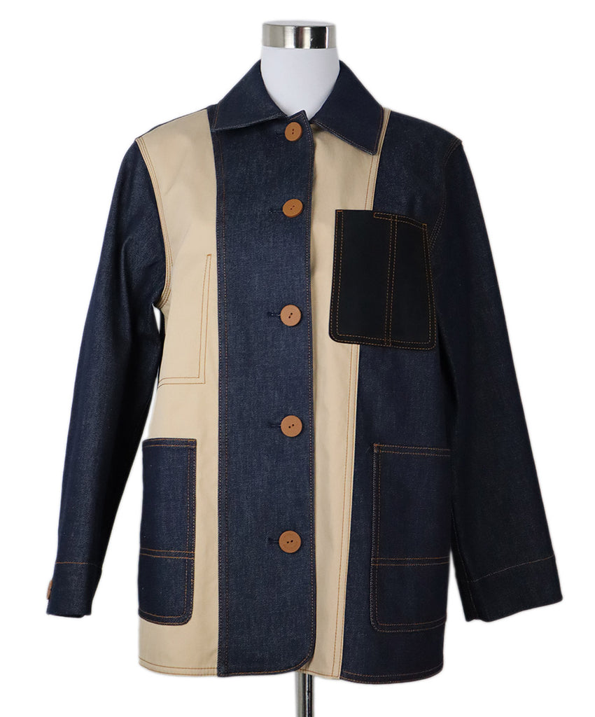 Lafayette Denim & Cotton Stitched Jacket 