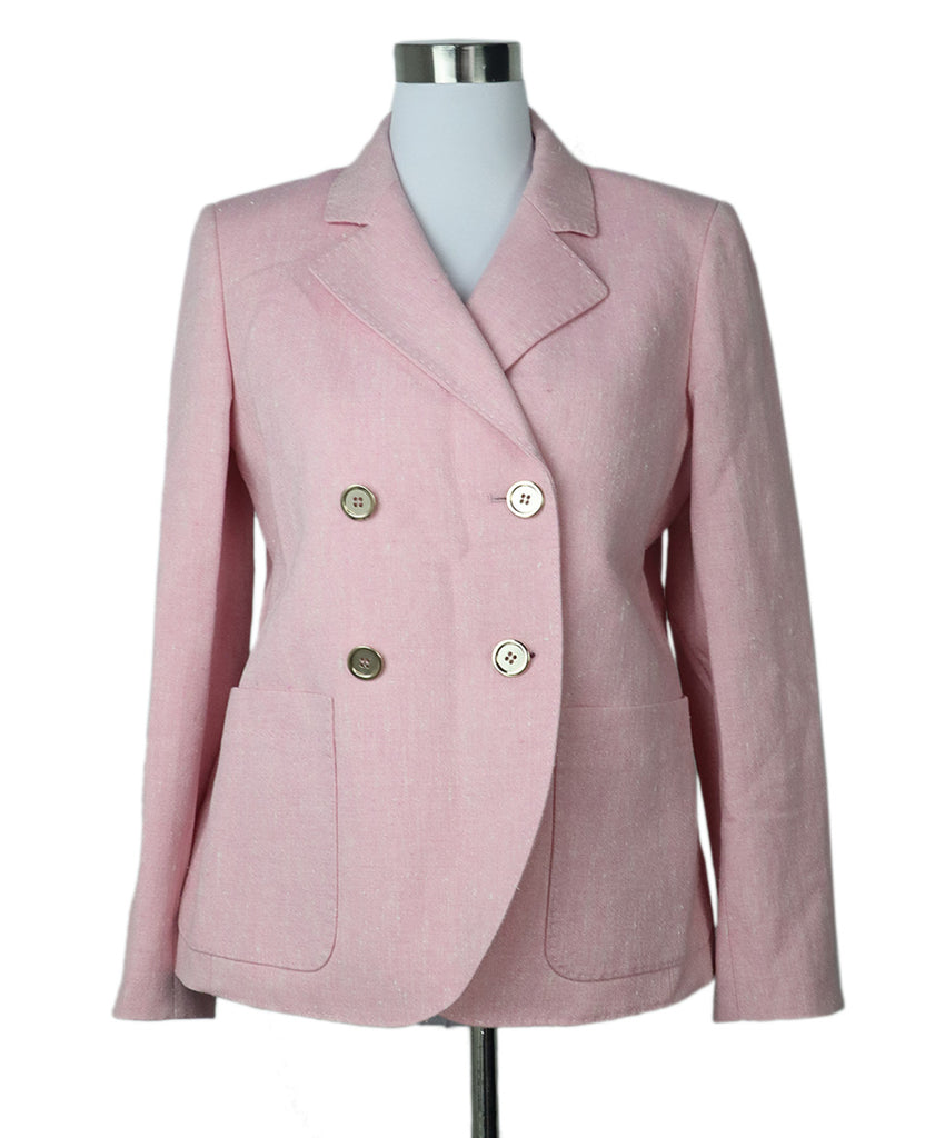 Lafayette Pink Linen Silk Blazer 