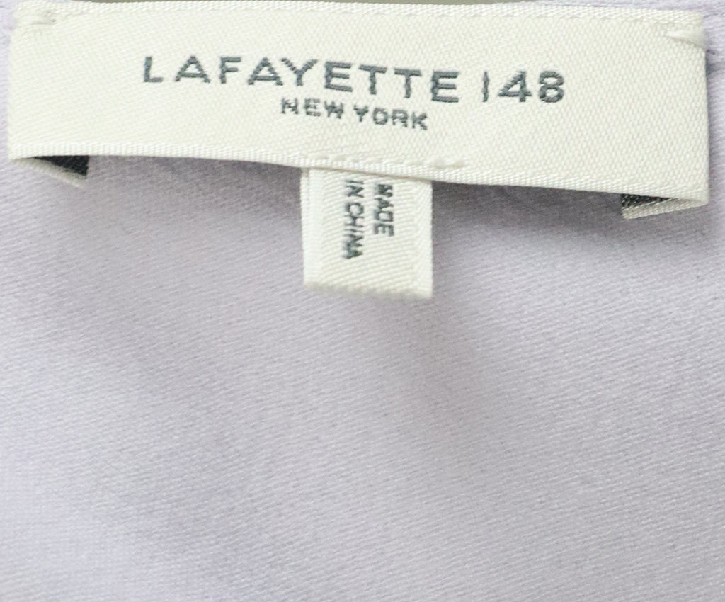 Lafayette Purple Wool Silk Dress 3