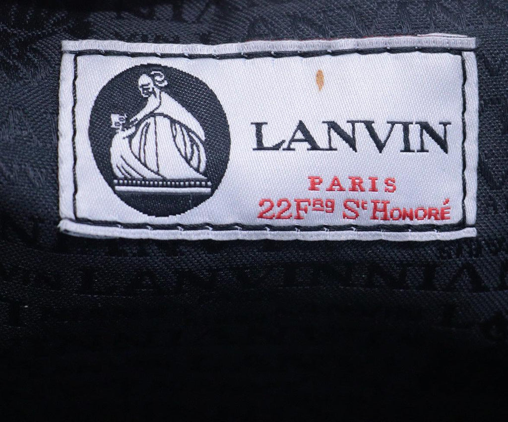 Lanvin B&W Snake Print Handbag 4