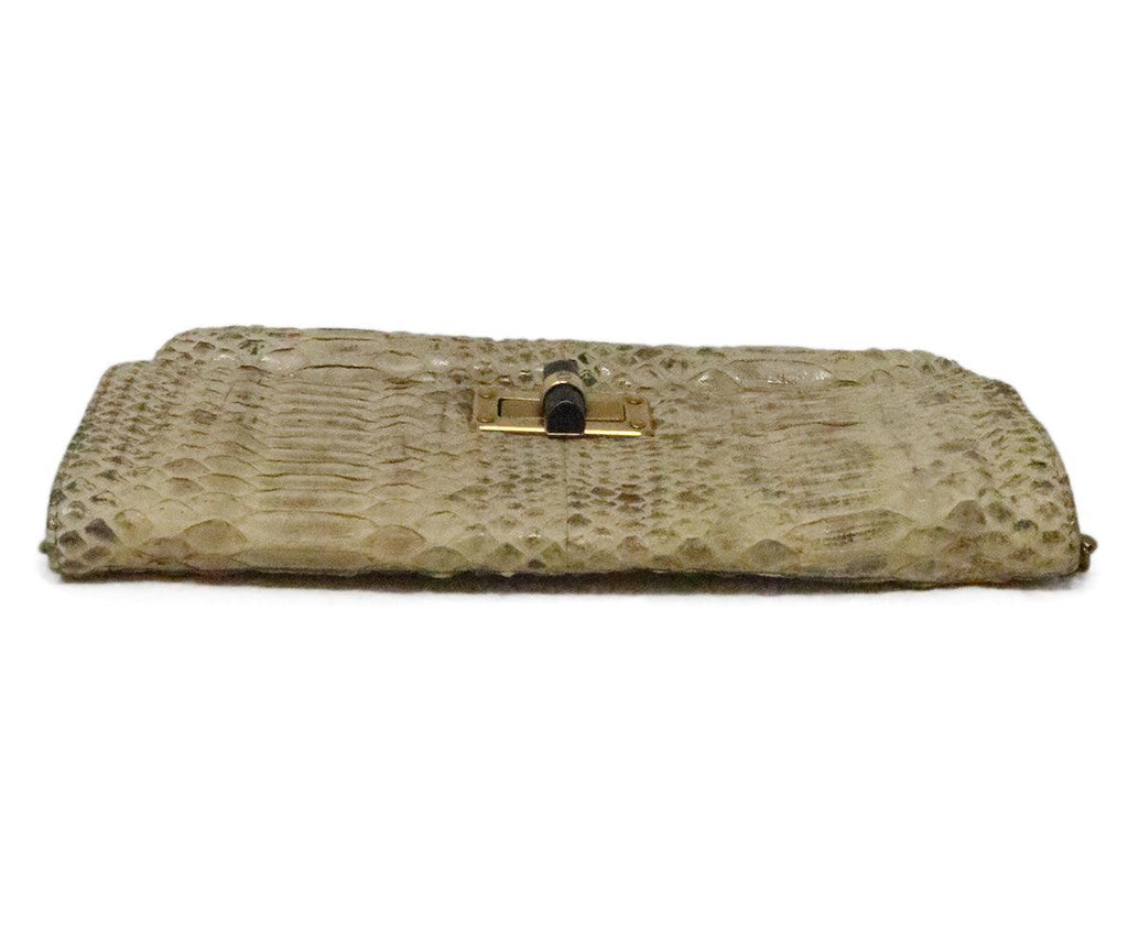 Lanvin Beige Snake Skin Shoulder Bag 4