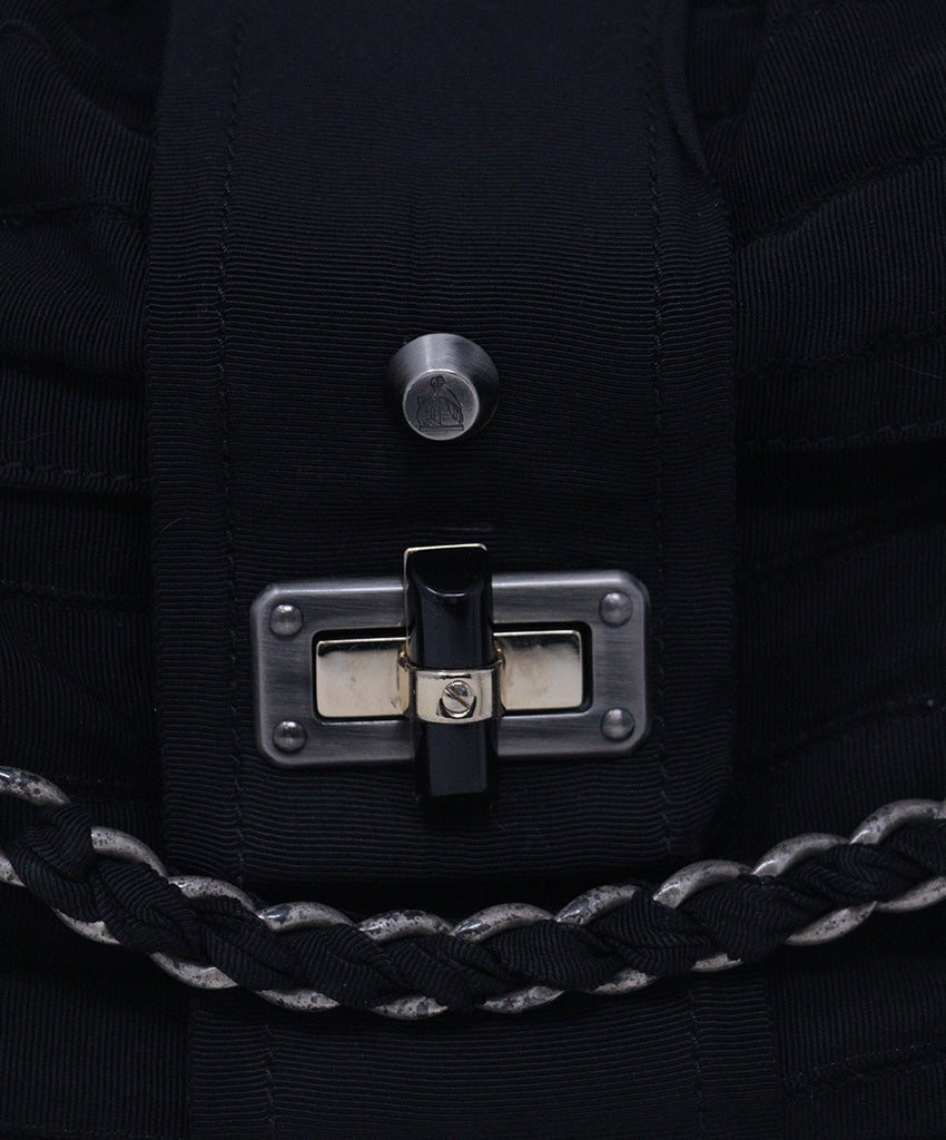 Lanvin Black Grosgrain Shoulder Bag 7