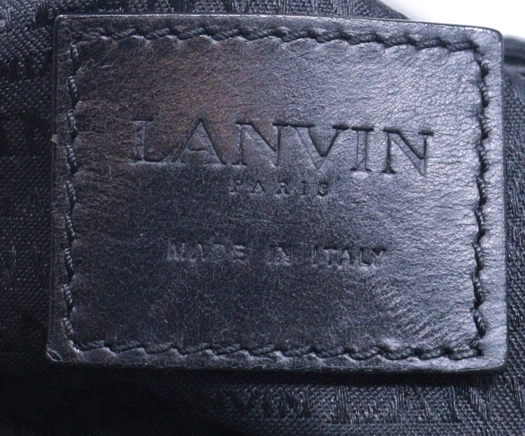 Lanvin Black Grosgrain Shoulder Bag 6