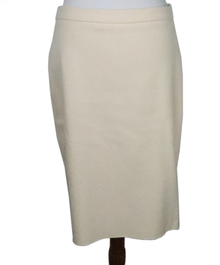 Lanvin Cream Cotton Skirt 