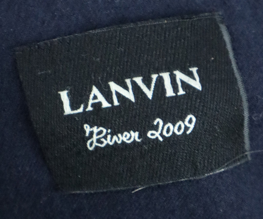 Lanvin Navy Wool Beaded Jacket 3