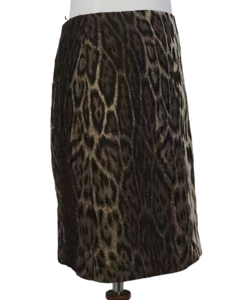 Lanvin Leopard Print Skirt sz 8 - Michael's Consignment NYC