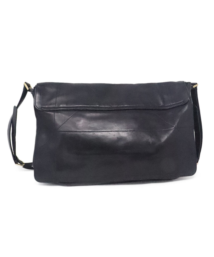 Lanvin Navy Leather Shoulder Bag 2