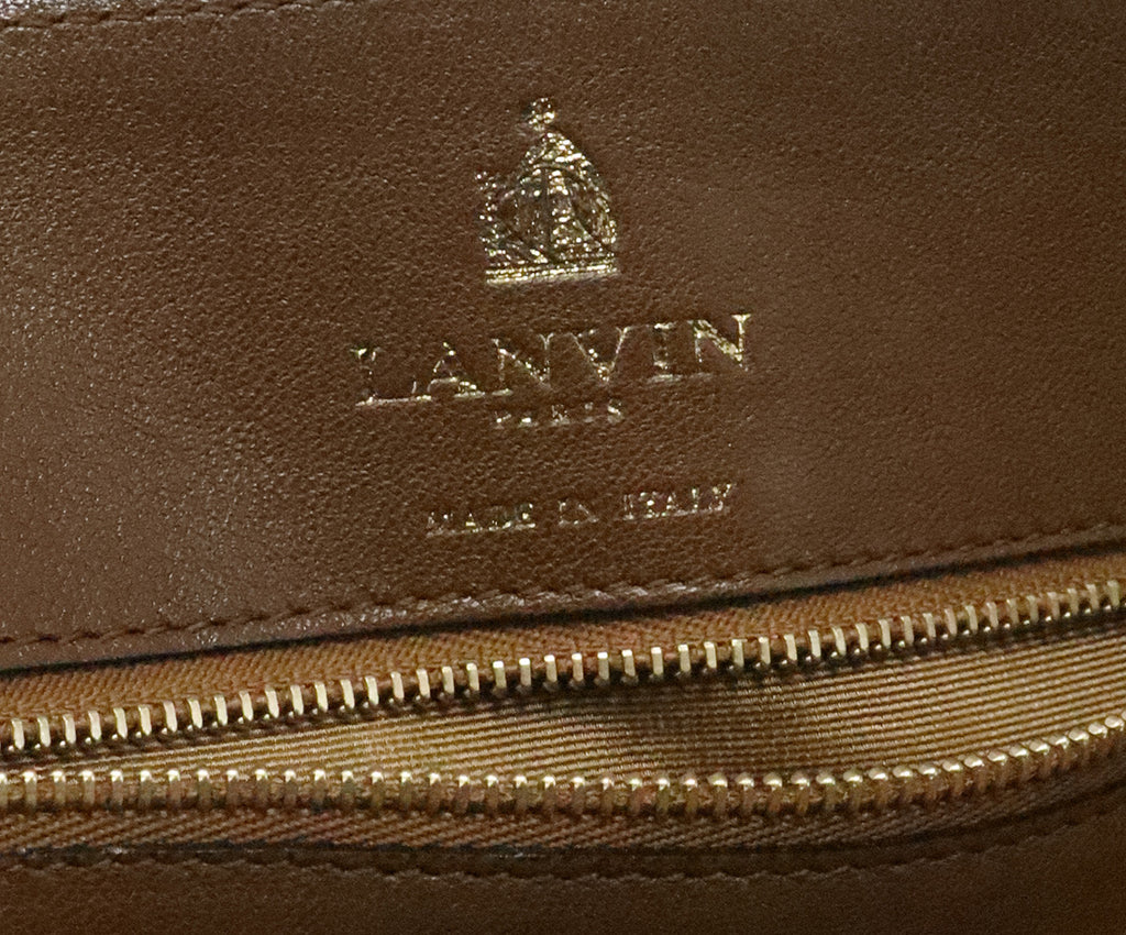 Lanvin Navy Leather Shoulder Bag 5